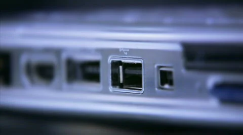 Connecting USB Flash 3 Video stock 581207