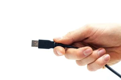Connecting USB Foto stock