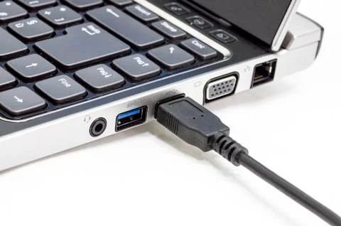 Connecting USB Foto stock