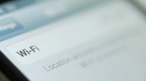 Connecting to Wi-Fi with smartphone Stock Footage 34554816