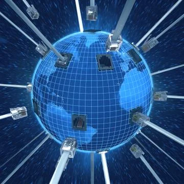 Connecting World Illustrazione stock