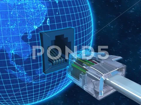 Connecting World Stock Illustration