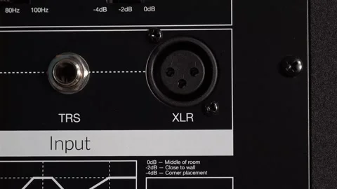 Connecting a XLR cable Stock Footage 201991324