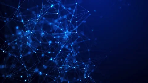 Connection and communication abstract plexus blue background concept Stock Footage 166792701