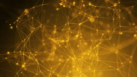 Connection and communication abstract plexus blue background concept Stock Footage 166802667