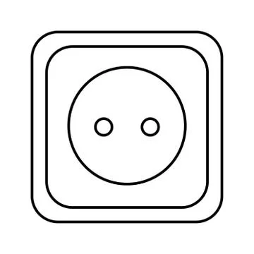Connection and disconnection electric socket plug, error 404, page web not fo Illustrazione stock
