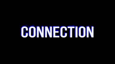 Connection. Animation of Text With Glitch Effect Stock-Footage 124770587