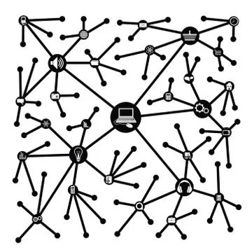 Connection background Stock Illustration