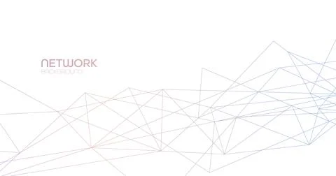 Connection background. Network concept with dots and lines. Stock Illustration