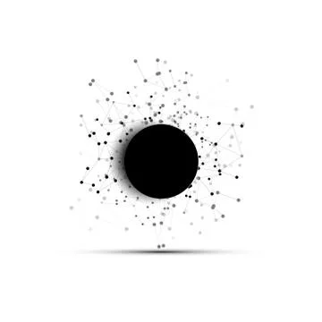 Connection background with place for text, molecule structure, business and 스톡 일러스트