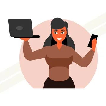 Connection-between-devices Stock Illustration