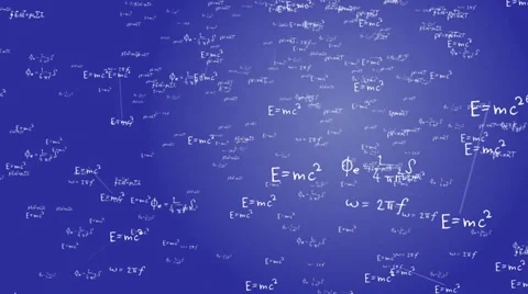 Connection between scientific formulas Video stock 37058681