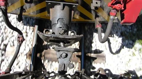 Connection between two carriages Stock Footage 59786816