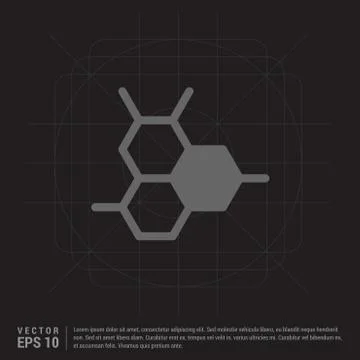 Connection of cells molecule icon Stock Illustration