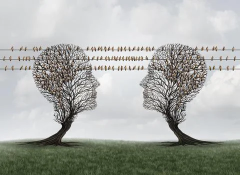 Connection Communication Network Illustrazione stock