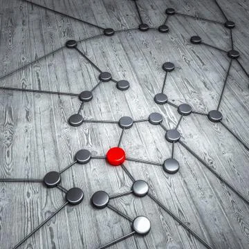 Connection concept 3d rendering 스톡 일러스트