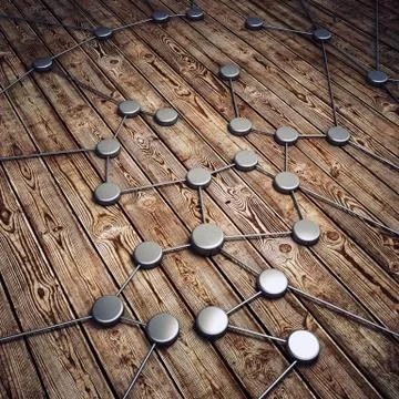 Connection concept 3d rendering 스톡 일러스트