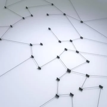 Connection concept 3d rendering Stock Illustration