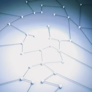 Connection concept 3d rendering 스톡 일러스트