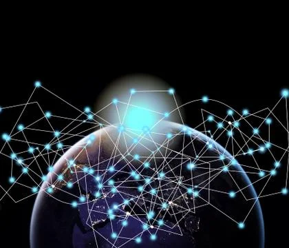 Connection concept Digital Network, Stock Illustration