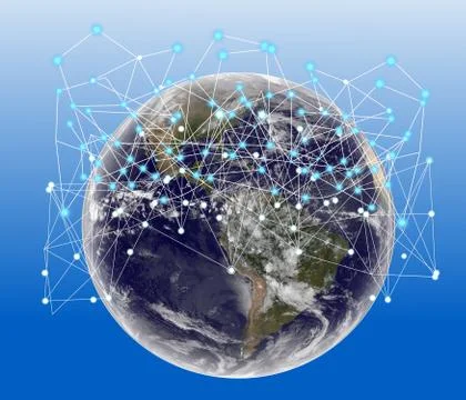 Connection concept Digital Network, Stock Illustration