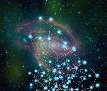 Connection concept Digital Network, Stock Illustration