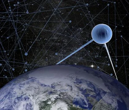 Connection concept Digital Network Stock Illustration