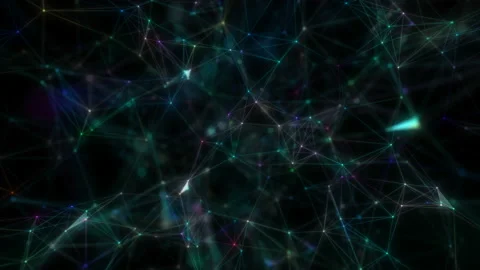 Connection concept. Graphical geometric background molecule and connection Stock Footage 115570908