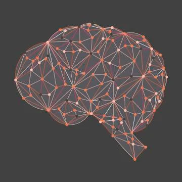 Connection concept of the human brain Stock Illustration