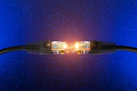 Connection concept. Internet connection. High-speed internet connection. Hosting Illustrazione stock