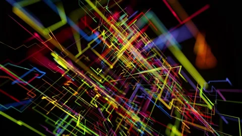Connection concept, neural network or AI, visualization of multiple calculations Stock Footage 154747941