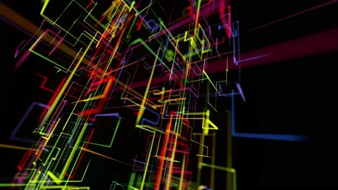 Connection concept, neural network or AI, visualization of multiple calculations Stock Footage 156138762