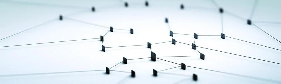 Connection concept panorama 3d rendering 스톡 일러스트