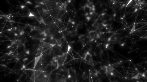 Connection concept. Tunnel abstract plexus animation. Futuristic technology Video stock 114881265