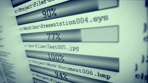 Connection Data Ftp Download Archiving Concept Stock Footage 77333659