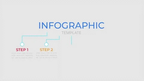 Connection to digital network animated infographic template Stock Footage 346720894