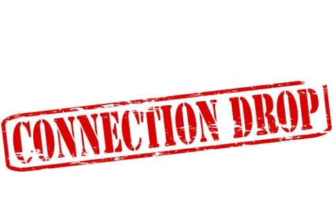 Connection drop Stock Illustration
