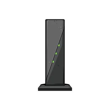 Connection dsl modem cartoon vector illustration Stock Illustration