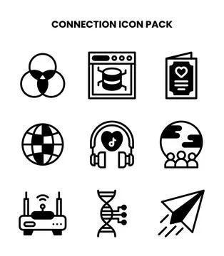 Connection DuoTone UI Icons Pack Ilustración de archivo