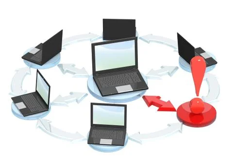 Connection error Stock Illustration