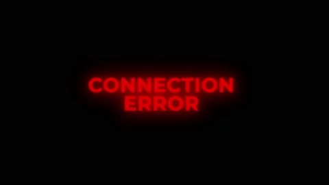 Connection Error Red Warning Error Alert Computer Virus alert Hacking Message 스톡 동영상 219191668