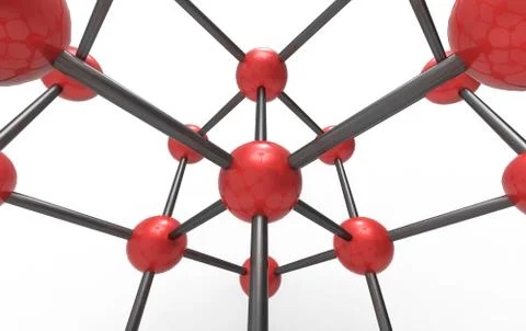 Connection Grid Red Stock Illustration