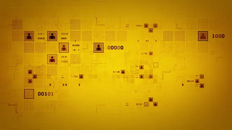 Connection Grids Gold Dolly Stock Footage 47727310