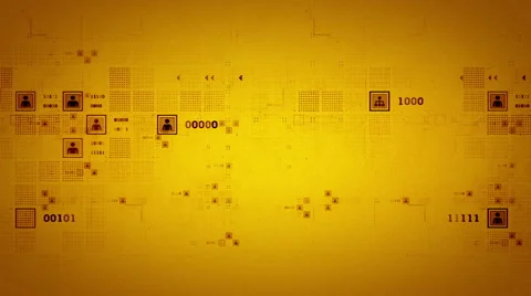 Connection Grids Gold Track Stock Footage 47727893