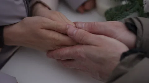  Connection with Hands Intertwined, Reflecting True Affection and Love Video stock 300056944