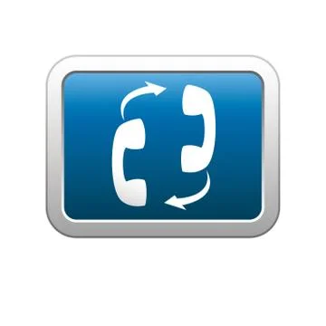 Connection icon blue Stock Illustration