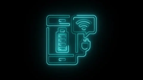 Connection Icon Isolated on Black Background Network Link Symbol Design Видео 331351950