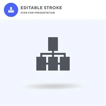 Connection icon vector, filled flat sign, solid pictogram isolated on white,  Stock Illustration