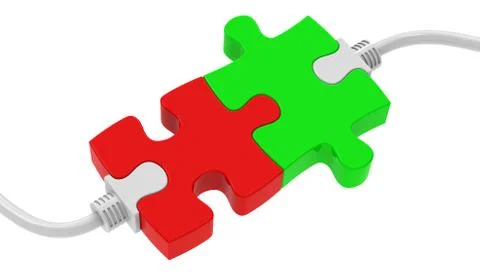 The connection Stock Illustration