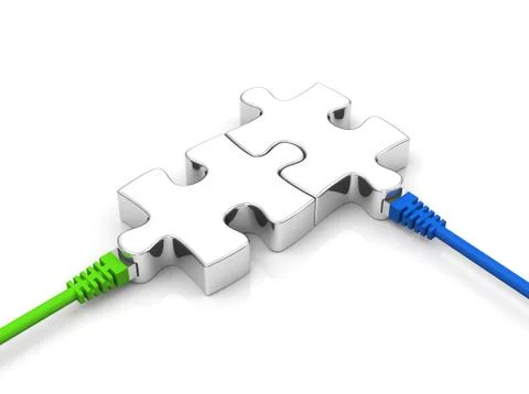 The connection Illustrazione stock